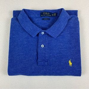 Ralph Lauren polo golf shirt men’s size XL blue classic-fit heavy 100% Cotton